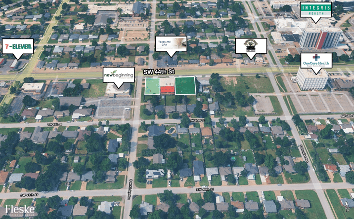 Pictures of Land, Office property located at 1132 SW 44th St, Oklahoma City, OK 73109, 1144 SW 44th St, Oklahoma City, OK 73109 for sales - image #1