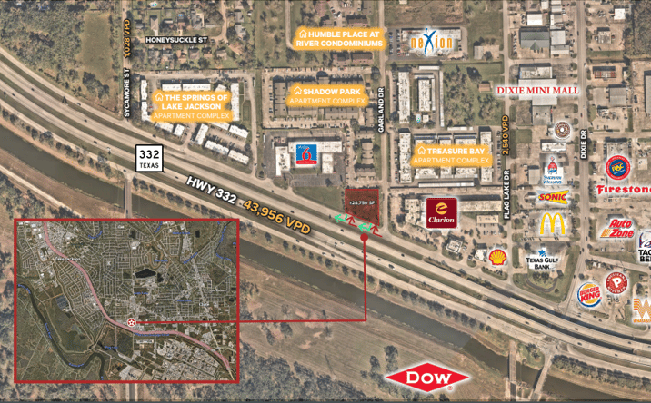 Pictures of Land property located at 917 TX-332, Lake Jackson, TX 77566 for sales - image #1