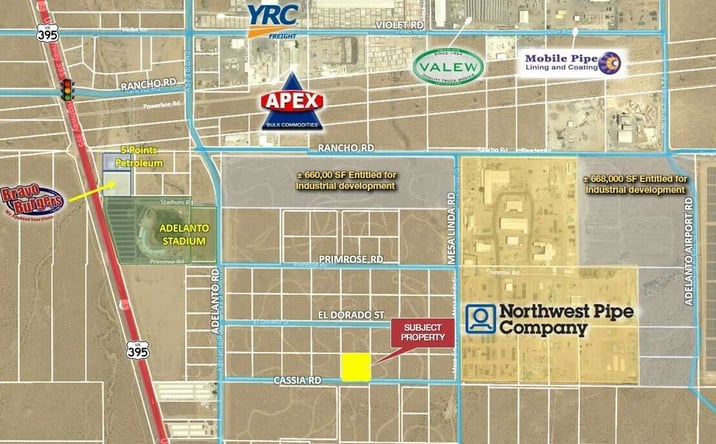 Pictures of Industrial, Land property located at Cassia Road, Adelanto, CA 92301 for sales - image #1