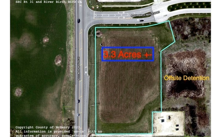 Pictures of Land, Retail property located at 000 SE Route 31 & River Birch Boulevard SE, Crystal Lake, IL 60014 for sales - image #1