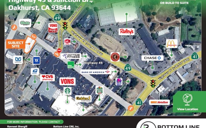 Pictures of Land, Office, Retail property located at Highway 49 & Junction Dr., Oakhurst, CA 93644 for sales - image #1