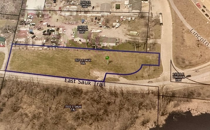Pictures of Land property located at 3570 E Sauk Trail, Lynwood, IL 60411 for sales - image #1