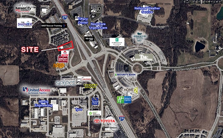 Pictures of Land, Retail property located at 9850 NW Prairie View Road, Kansas City, MO 64153 for sales - image #1