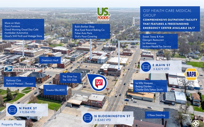 Pictures of Retail property located at 120 East Main Street, Streator, IL 61364, USA, Streator, IL 61364 for sales - image #1
