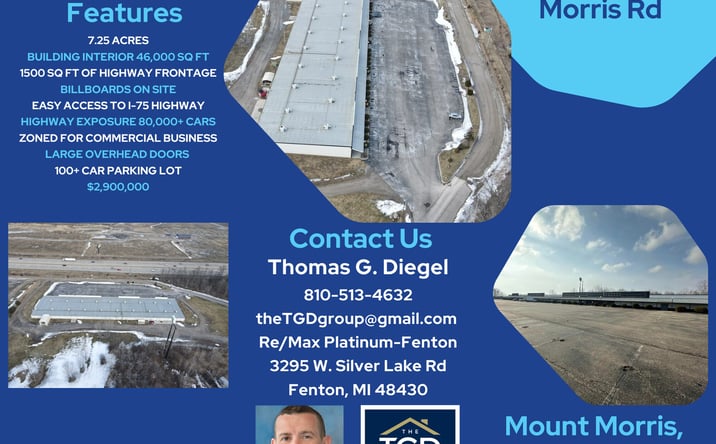 Pictures of Industrial, Mixed Use, Office, Retail, Self Storage property located at 4330 W Mount Morris Rd, Mount Morris, MI 48458 for sales - image #1