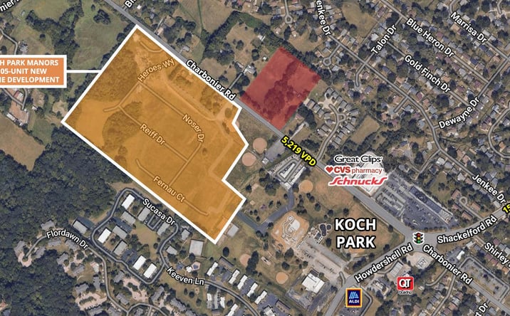 Pictures of Land property located at 2435 & 2475 Charbonier Rd, Florissant, MO 63031 for sales - image #1