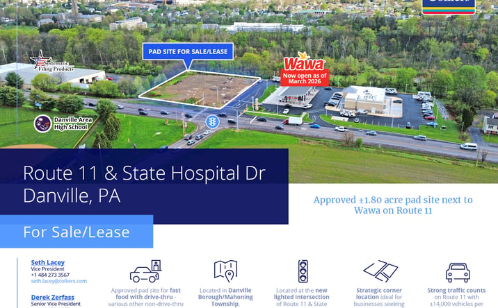 Pictures of Land, Retail property located at 621 Montour Blvd, Danville, PA 17821 for sales - image #1