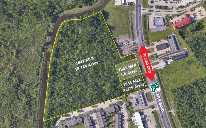 Pictures of Land property located at 1845 Martin Luther King Blvd, Houma, LA 70360 for sales - image #1