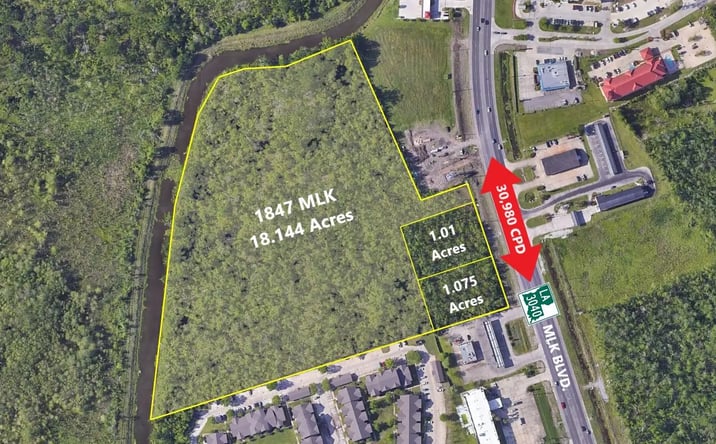Pictures of Land property located at 1847 Martin Luther King Boulevard, Houma, LA 70360 for sales - image #1