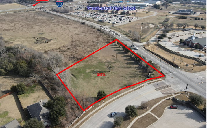 Pictures of Land property located at NEC Bethel Rd & BB Fielder, Weatherford, TX 76087 for sales - image #1