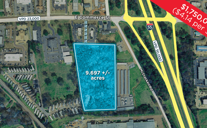 Pictures of Land property located at 607 E Commerce St, Hernando, MS 38632 for sales - image #1