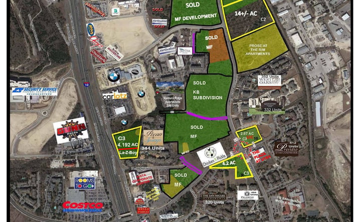 Pictures of Land property located at UTSA Blvd. and Vance Jackson, San Antonio, TX 78249 for sales - image #1
