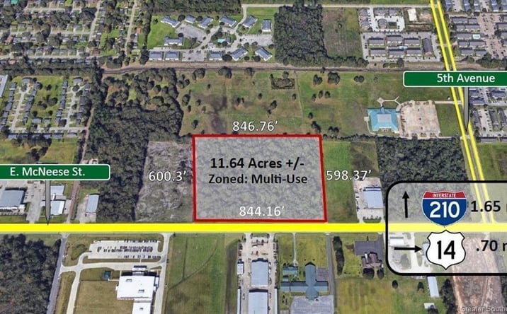 Pictures of Land property located at 0 E McNeese Street, Lake Charles, LA 70607 for sales - image #1