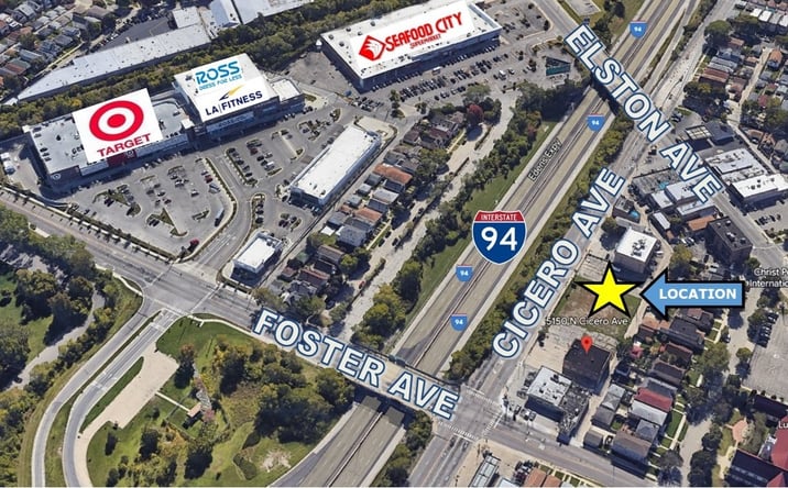 Pictures of Retail, Multifamily, Industrial, Land property located at 5130-50 N Cicero Avenue, Chicago, IL 60630 for sales - image #1