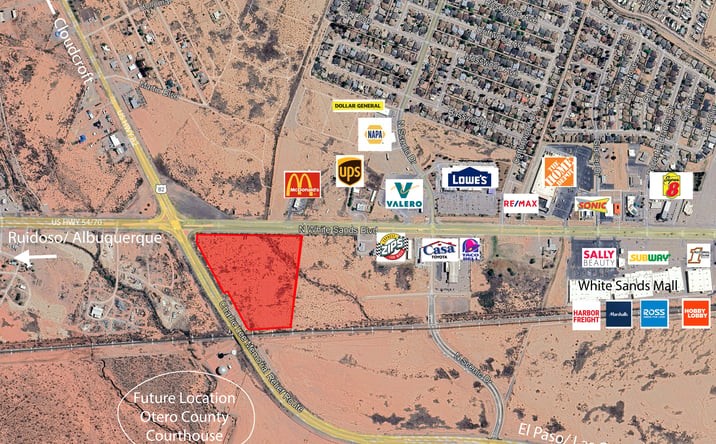 Pictures of Land property located at 3601 N White Sands Blvd, Alamogordo, NM 88310 for sales - image #1