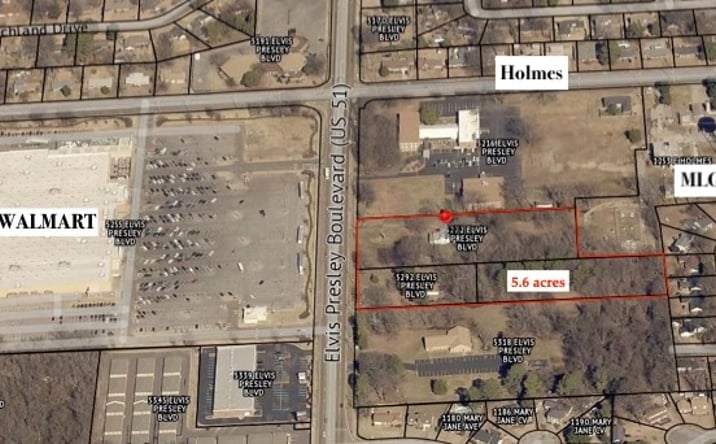 Pictures of Land property located at 5272 Elvis Presley, Memphis, TN 38116 for sales - image #1