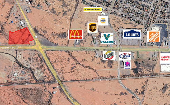Pictures of Land property located at 11 US Highway 82, Alamogordo, NM 88310 for sales - image #1