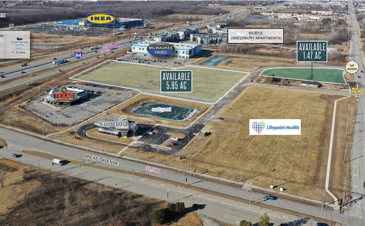 Pictures of Land property located at I-94 And Drexel Avenue, Oak Creek, WI 53154 for sales - image #1