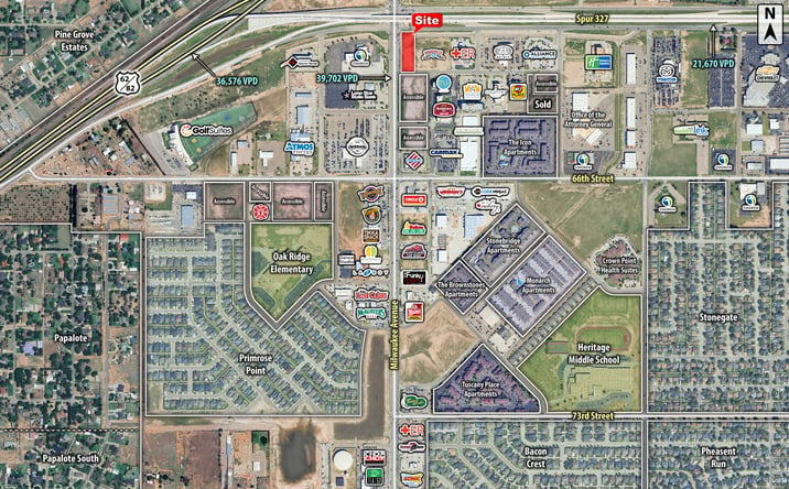 Pictures of Land property located at SEC Spur 327 & Milwaukee Avenue, Lubbock, TX 79424 for sales - image #1