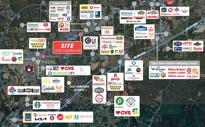 Pictures of Land property located at 1250 Opelika Rd, Auburn, AL 36830 for sales - image #1