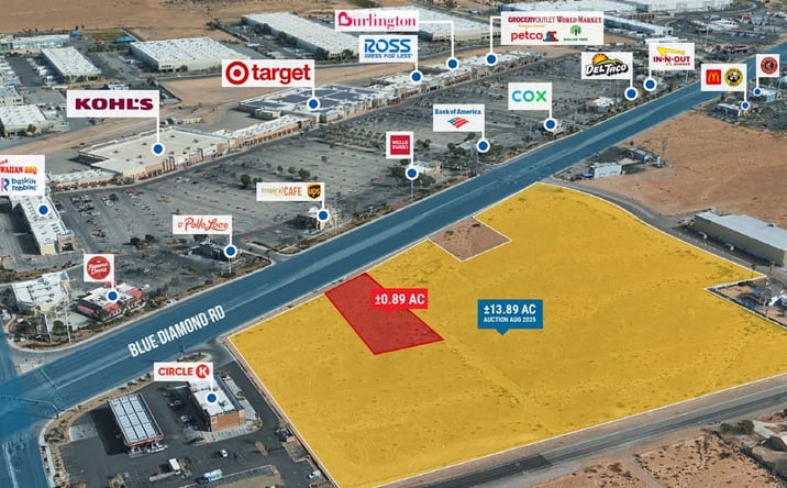 Pictures of Land property located at E/E/SEC Blue Diamond & Arville Enterprise, Las Vegas, NV 89139 for sales - image #1