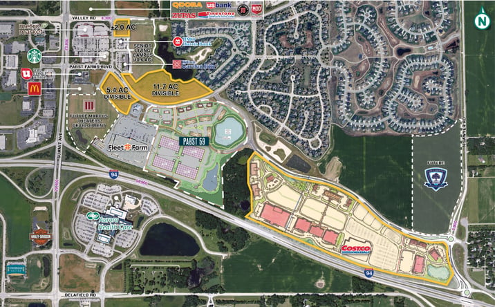 Pictures of Land property located at Interstate 94 & Highway 67, Oconomowoc, WI 56066 for sales - image #1
