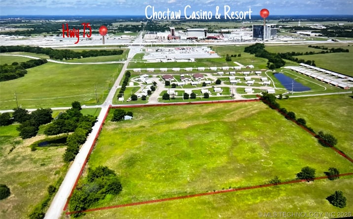 Pictures of Land property located at Cale Switch Road, Calera, OK 74730 for sales - image #1