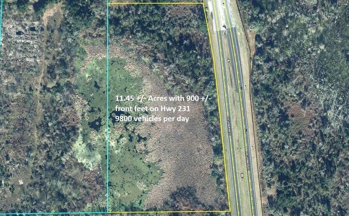 Pictures of Land, Industrial property located at 11.45 ACRE Us-231, Cottondale, FL 32431 for sales - image #1