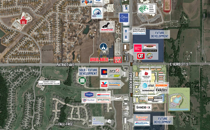 Pictures of Land property located at NW/c Rock Rd. & Patriot (63rd St. S.), Derby, KS 67037 for sales - image #1