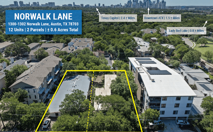 Pictures of Multifamily property located at 1300 Norwalk Ln, Austin, TX 78703, 1302 Norwalk Ln, Austin, TX 78703 for sales - image #1