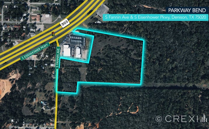 Pictures of Land property located at S Fannin Ave & S Eisenhower Pkwy, Denison, TX 75020 for sales - image #1