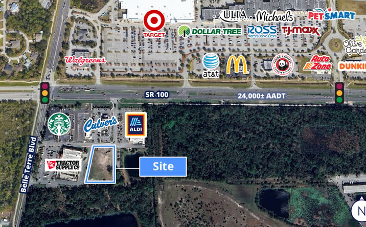 Pictures of Land, Retail property located at 300 Belle Terre Blvd, Palm Coast, FL 32164 for sales - image #1