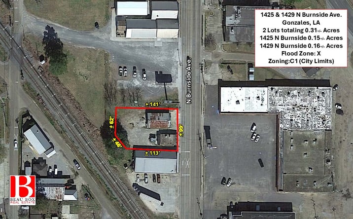 Pictures of Retail, Office, Land property located at 1425 N Burnside Ave, Gonzales, LA 70737 for sales - image #1