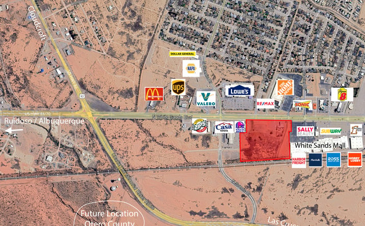 Pictures of Land property located at 3313 N White Sands Blvd, Alamogordo, NM 88310 for sales - image #1