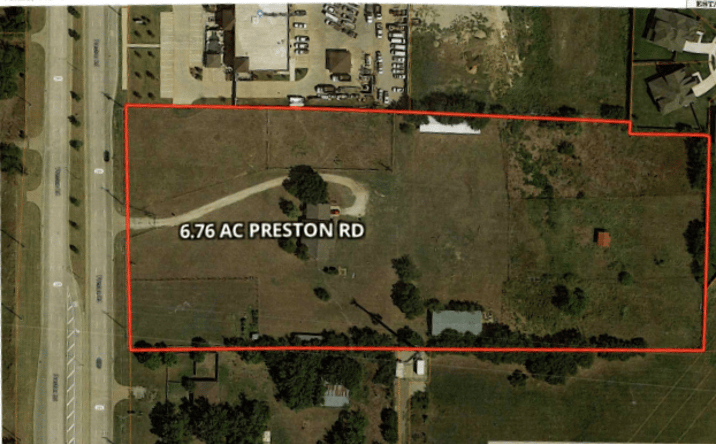 Pictures of Land property located at 1539 Preston Road, Frisco, TX 75034 for sales - image #1