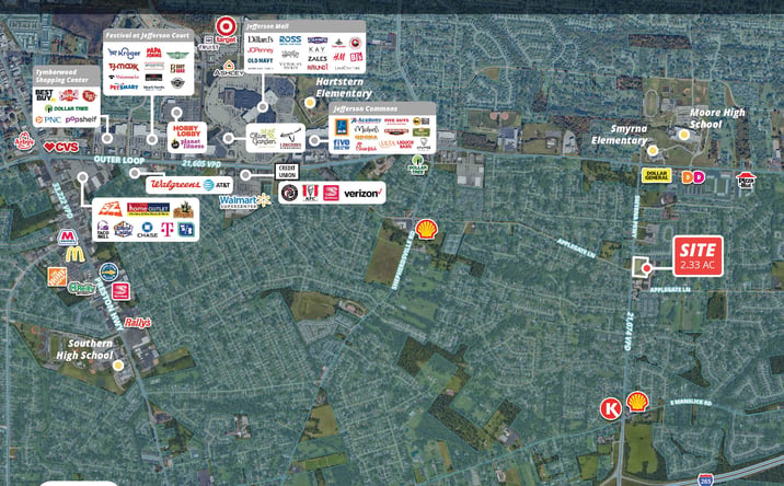 Pictures of Land property located at E of Applegate Ln & Smyrna Pkwy, Louisville, KY 40228 for sales - image #1