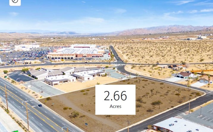Pictures of Land, Retail property located at 58401 29 Palms Hwy, Yucca Valley, CA 92284 for sales - image #1