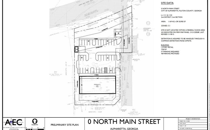 Pictures of Land property located at 825 North Main Street, Alpharetta, GA 30004 for sales - image #1
