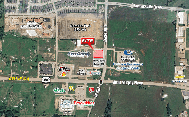 Pictures of Retail, Land property located at NWQ US-380 & Collin Pkwy, Farmersville, TX 75442 for sales - image #1