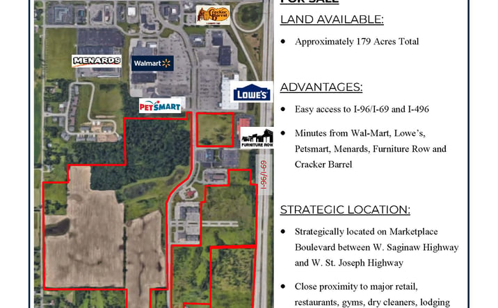 Pictures of Land property located at N Marketplace Blvd, Lansing, MI 48917 for sales - image #1