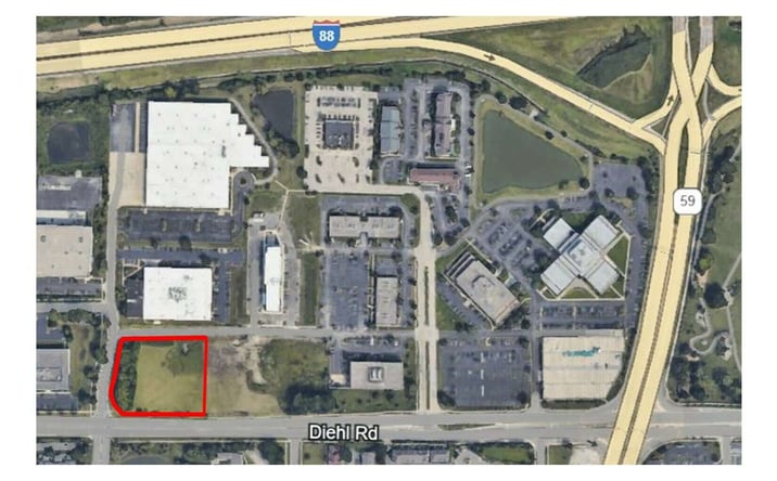 Pictures of Land property located at NE Corner of Diehl Road & Country Club Boulevard, Naperville, IL 60540 for sales - image #1
