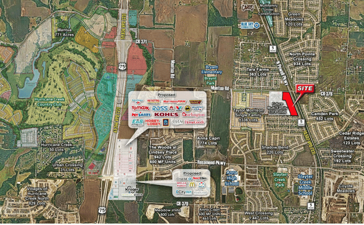 Pictures of Land property located at SWC of Hwy 5 & Mantua Rd, Anna, TX 75409 for sales - image #1