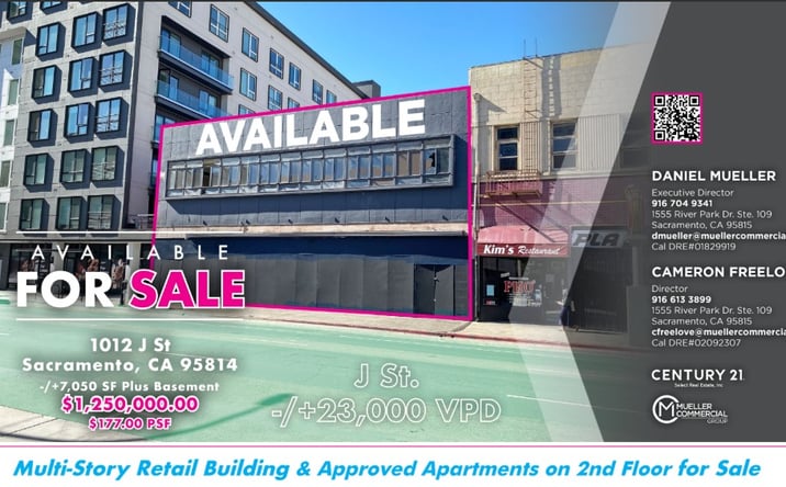 Pictures of Retail, Multifamily, Office, Mixed Use property located at 1012 J St, Sacramento, CA 95814 for sales - image #1