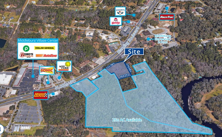Pictures of Retail property located at 2575 Blanding Blvd, Middleburg, FL 32068 for sales - image #1