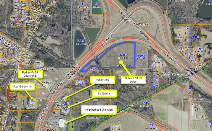 Pictures of Land property located at Pat Station Rd /Hwy 12 E, Starkville, MS 39759 for sales - image #1
