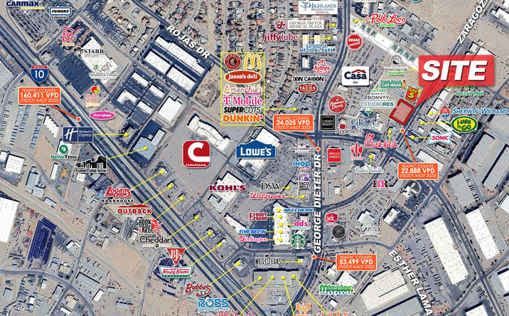 Pictures of Land property located at 1341 Zaragoza Rd, El Paso, TX 79936 for sales - image #1