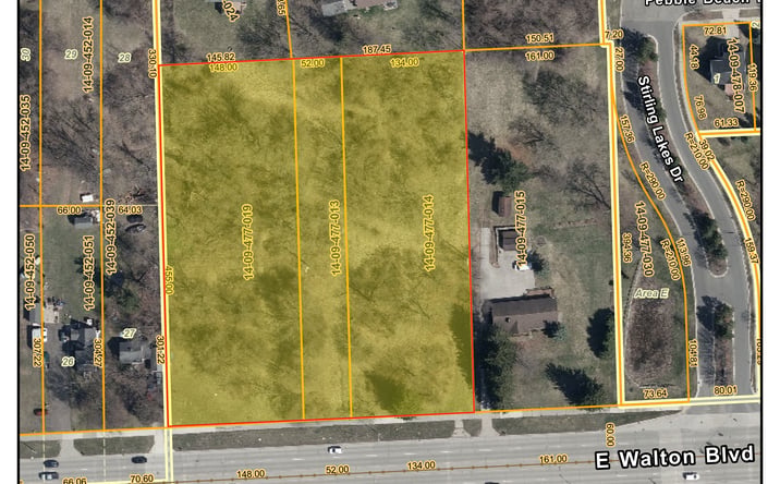 Pictures of Land property located at 713 Walton Blvd., Pontiac, MI 48340 for sales - image #1