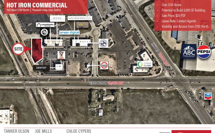 Pictures of Land, Retail property located at 1142 West 2700 North, Pleasant View, UT 84404 for sales - image #1