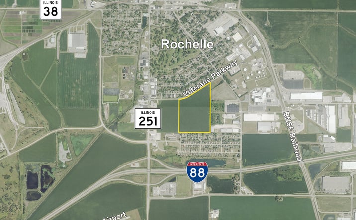 Pictures of Land property located at Veterans Pkwy, Rochelle, IL 61068 for sales - image #1