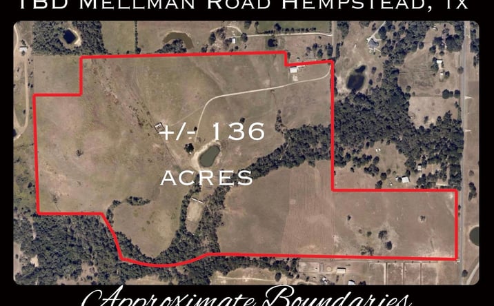 Pictures of Land property located at TBD Mellman Road +/- 136 Acres, Hempstead, TX 77445 for sales - image #1